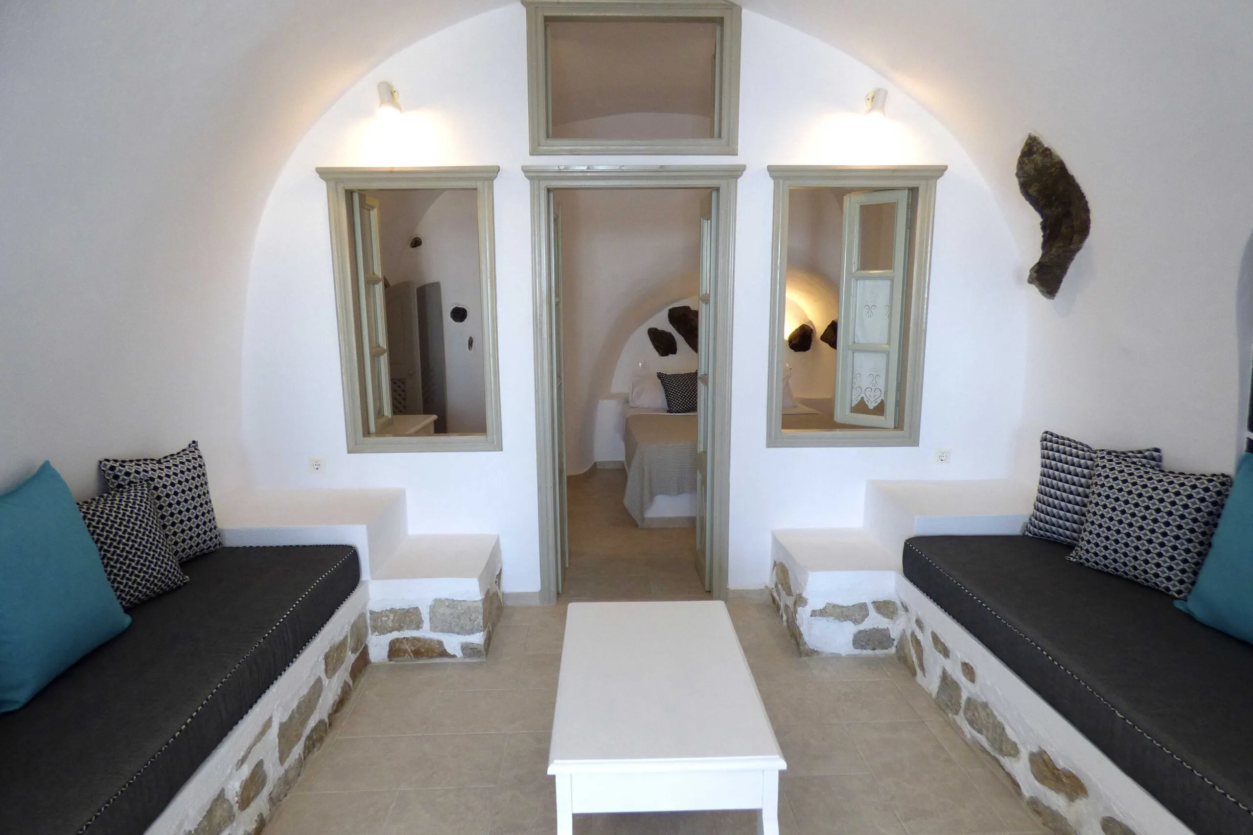 cave suite villa lukas sitting room