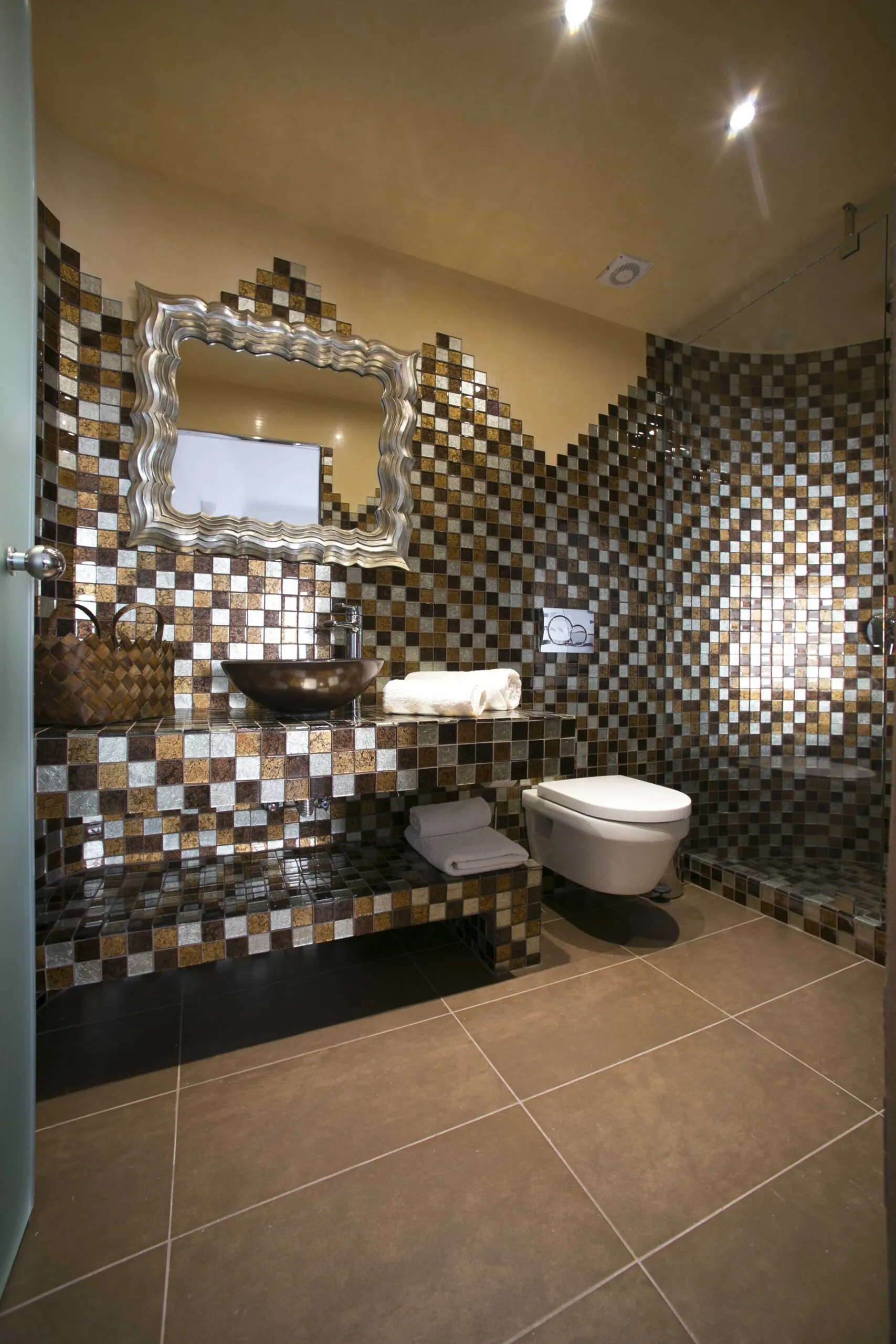 deluxe suite with outdoor jacuzzi villa lukas bathroom area