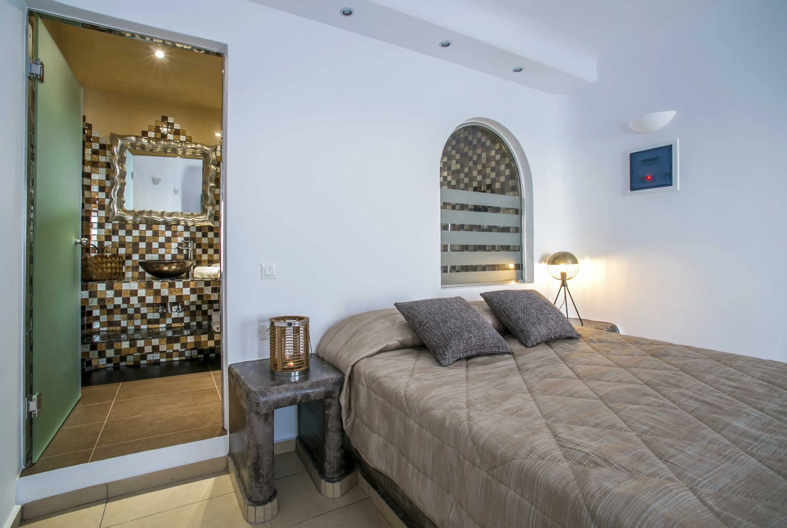 deluxe suite with outdoor jacuzzi villa lukas bedroom